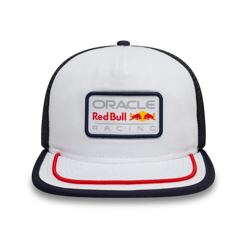 Oracle Red Bull Racing Hat - Formula 1 Retro 9Fifty The Golfer Trucker Snapback Cap - New Era